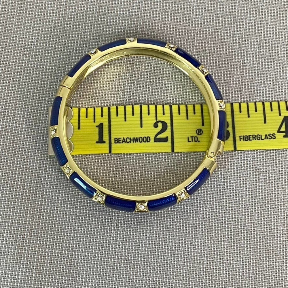 JTF gold/blue crystal bracelet - Picture 5 of 6